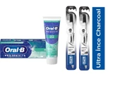 Oral-B Pro 3d White Hafif Nane Diş Macunu 75 Ml + Oral-B Pro Health Kömürlü Diş Fırçası 1 + 2 Adet - 1
