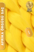 Afrika Zenci Örgüsü Rasta Ve Box Braid için Sentetik Saç - Sarı - 5
