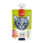 Wanpy Taze Ton Balıklı ve Tavuklu Et Ezmesi Doğal Kedi Ödülü 90 Gr - 1