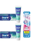 Oral-B Pro 3d White Hafif Nane Diş Macun 75 Ml 2 Adet + Oral-B Fırça Ultrathin Exstra Yumuşak 2'li - 1