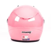 Sway Xbyc 700 Yarı Camlı Elektrikli Bisiklet Motosiklet Ve Scooter Kaskı XS Beden Pembe - 4