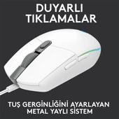 LOGITECH G G102 Lıghtsync Oyuncu Mouse Beyaz 910-005824 thumbnail 3