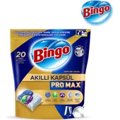 Bingo Akıllı Kapsül Pro Max Bulaşık Makinesi Deterjanı Tableti 20'li - 2