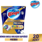 Bingo Akıllı Kapsül Pro Max Bulaşık Makinesi Deterjanı Tableti 20'li - 1