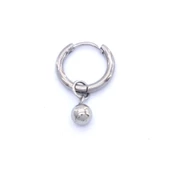 BZ 316L Çelik  Unisex Tek  Küre Küpe UNK-480 - 1