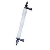 BEYAZ PORSELEN KULP ANTİK AYAK KÜBRA 128 MM / 5 ADET - 1