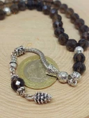 Dumanlı Kuvars Taşı Üst Segment Faset Kesim 33lük Tesbih 8mm (42510) thumbnail 3