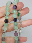 Florit Taşı Üst Segment Faset Kesim 33lük Tesbih 8mm (42570) thumbnail 2