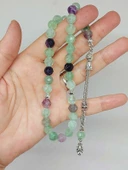 Florit Taşı Üst Segment Faset Kesim 33lük Tesbih 8mm (42570) thumbnail 5