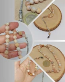 Güneş Taşı Üst Segment Petek Kesim 33lük Tesbih 8mm (36540) thumbnail 1