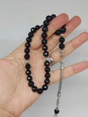 Turmalin Taşı Üst Segment Petek Kesim 33lük Tesbih 8mm (36555) thumbnail 5