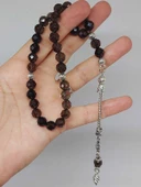 Dumanlı Kuvars Taşı Üst Segment Faset Kesim 33lük Tesbih 8mm (42510) thumbnail 4