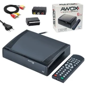 AWOX LOGİX Kasalı Mini Uydu Alıcı Dijital Scart + Rca - 1