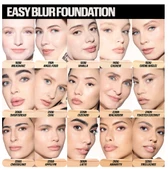 HUDA BEAUTY Easy Blur Natural Airbrush Foundation 340G Baklava  - Fondöten 30 ml thumbnail 3