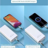 P40-Q 40000mAh Powerbank Hızlı Şarj Type-C ve 5 Çıkışla Taşınabilir Güç Kaynağınız - 4