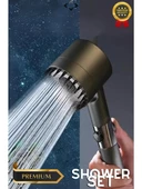DUŞ SETİ MASAJLI + PVC DUŞ SPİRALİ + KROM DUŞ MAFSALI GARANTİLİ - 2