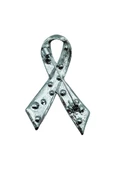 Kristal Taşlı Kanser Destek Kurdele Broş thumbnail 4