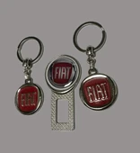 Fiat Logolu Metal Otomobil Anahtarlığı 2 Adet Kemer Toka Hediye - 2