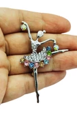 Balerin Taşlı Broş ve Yaka İğnesi thumbnail 1