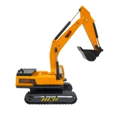 Oyuncak Vinç Ekskavatör Kepçe Metal Oyuncak Iş Makinası Sürtmeli Araçlar Erkek Oyuncak - 2