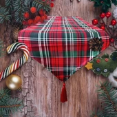 Ekose, Dama, Buffalo Desen Üçgen Püsküllü Ranır - Runner - 2