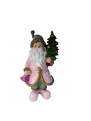 Noel Baba Çam Ağaçlı Pembe Biblo, Figür - 3