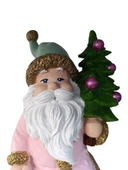 Noel Baba Çam Ağaçlı Pembe Biblo, Figür - 2