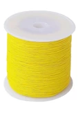Paraşüt İpi, Bileklik-Kolye örgü ipi 1 mm 50 metre Sarı - 1