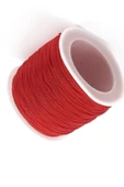 Paraşüt İpi, Bileklik-Kolye örgü ipi 1 mm 50 metre Kırmızı - 1