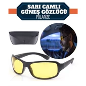 ModaCar Polarize UV400 Sarı Camlı Güneş Gözlüğü - 1