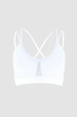 Beyaz İnce Askılı Çift Askılı Büstiyer - 1