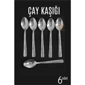 ModaCar Çay Kaşığı Seti 6 ADET Veneta Paslanmaz - 1