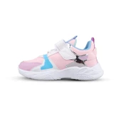 Büyük Kız Çocuk Sneaker - Beyaz-Mor, Cırtlı - 2