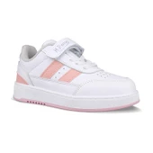 Büyük Kız Çocuk Sneaker - Beyaz-Pembe, Cırtlı - 3
