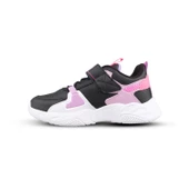 Büyük Kız Çocuk Sneaker - Siyah-Mor, Cırtlı - 2