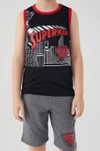 SUPERMAN ERKEK ÇOCUK BERMUDA TAKIM L1563-3 - 2