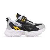 Büyük Erkek Çocuk Sneaker - Siyah-Beyaz, Tekstil - 1