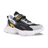 Büyük Erkek Çocuk Sneaker - Siyah-Beyaz, Tekstil - 3