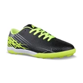 Genç Erkek Halı Saha Futbol Ayakkabısı - Siyah-Sarı, Cırtlı thumbnail 3