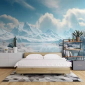 Kutuplar Dağ Manzaralı Duvar Kağıdı thumbnail 2