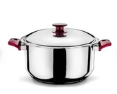 Ulutaş Gomesan Ulutaş Elma Şekeri Kulplu Hediyelik 24X14 cm Paslanmaz Çelik Tencere - 1