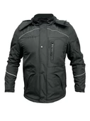 Forte Gt 1084 Babil Full Koruma 4 Mevsim Kışlık Softshell Motosiklet Montu M Beden Siyah - 4