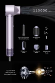 Sinbo Pro Airwrap Compact Uzun Multi-styler Hava Üfleme 5in1 Saç Şekillendirici Bldc Motor Shd-1719 -Mor - 6