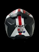 SWAY 865 FULL FACE ENGINE WHITE RED Large - 4