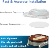 Samsung Galaxy Watch 7 40mm Kolay Uygulama Aparatlı Cam Ekran Koruyucu - 3