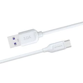 Syrox C107 Micro USB Hızlı Şarj ve Data Kablosu 1mt 3.0A 18W Beyaz - 1