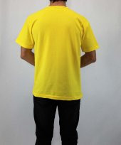 Sarı antalya saat kule baskılı tshirt - 3