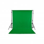 Deyatech 3x6 Yeşil Fon ve 2.8x3 Stand Background Fon Perde ve Stand - 1