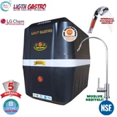 LİGHT GASTRO SİYAH BEYAZ 8 LİTRE 7 FİLTRE 14 AŞAMA SU ARITMA CİHAZI - 1