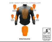 Forte Gt 2001057 Dark Night Kadın Yazlık 3 Kademeli Korumalı Motosiklet Montu L Beden - 5
